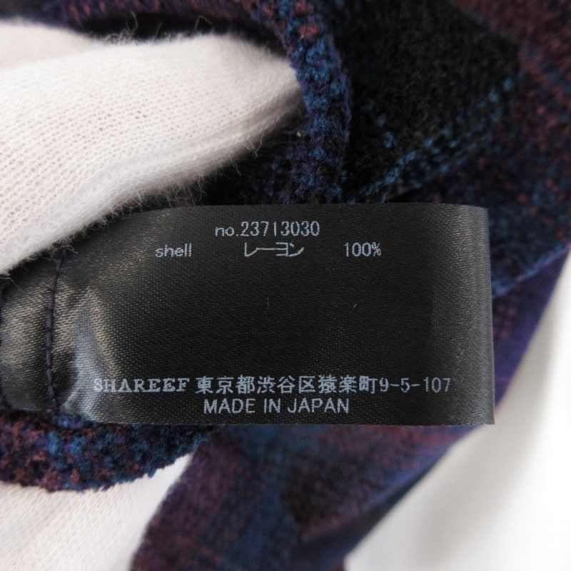 SHAREEFシャリーフ　 MOLE CHECK L/S PULLOVER SHAREEF（シャリーフ）の「MOLE CHECK PULL OVER（シャツ