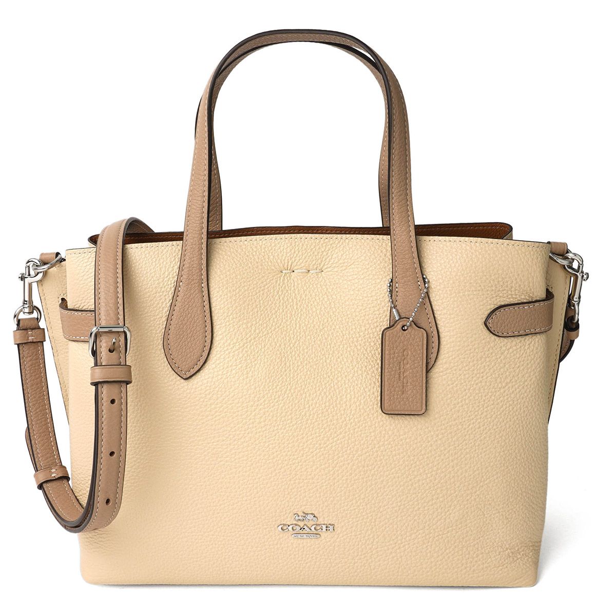 超美品 COACH コーチトートバッグ HANNA CARRYALL アイボリー 新品 コーチ COACH トートバッグ HANNA CARRYALL アイボリー 【公式通販】