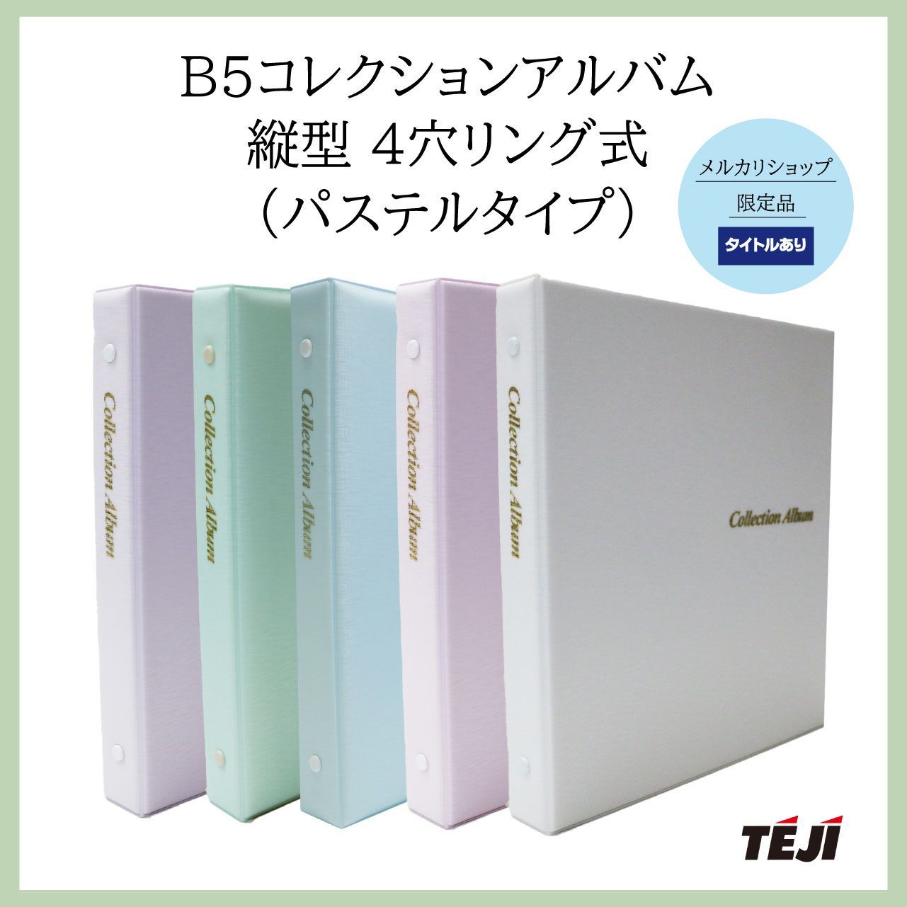 TEJI B5コレクションアルバム 4穴リングタイプ 【タイトルあり