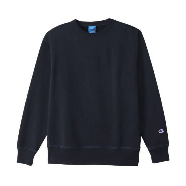 HANES ヘインズ CREW NECK SWEATS ネイビー XLサイズ C3-XS060 370 | スポーツ 運動 ウエア ウェア 服 衣類 トップス ロングスリーブ 長袖 着心地 素材 コットン 綿 スウェット ポリエステル 吸汗速乾 デ