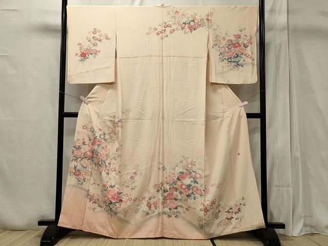 平和屋着物○訪問着 友禅 作家物 吉祥花文 暈し染め 正絹