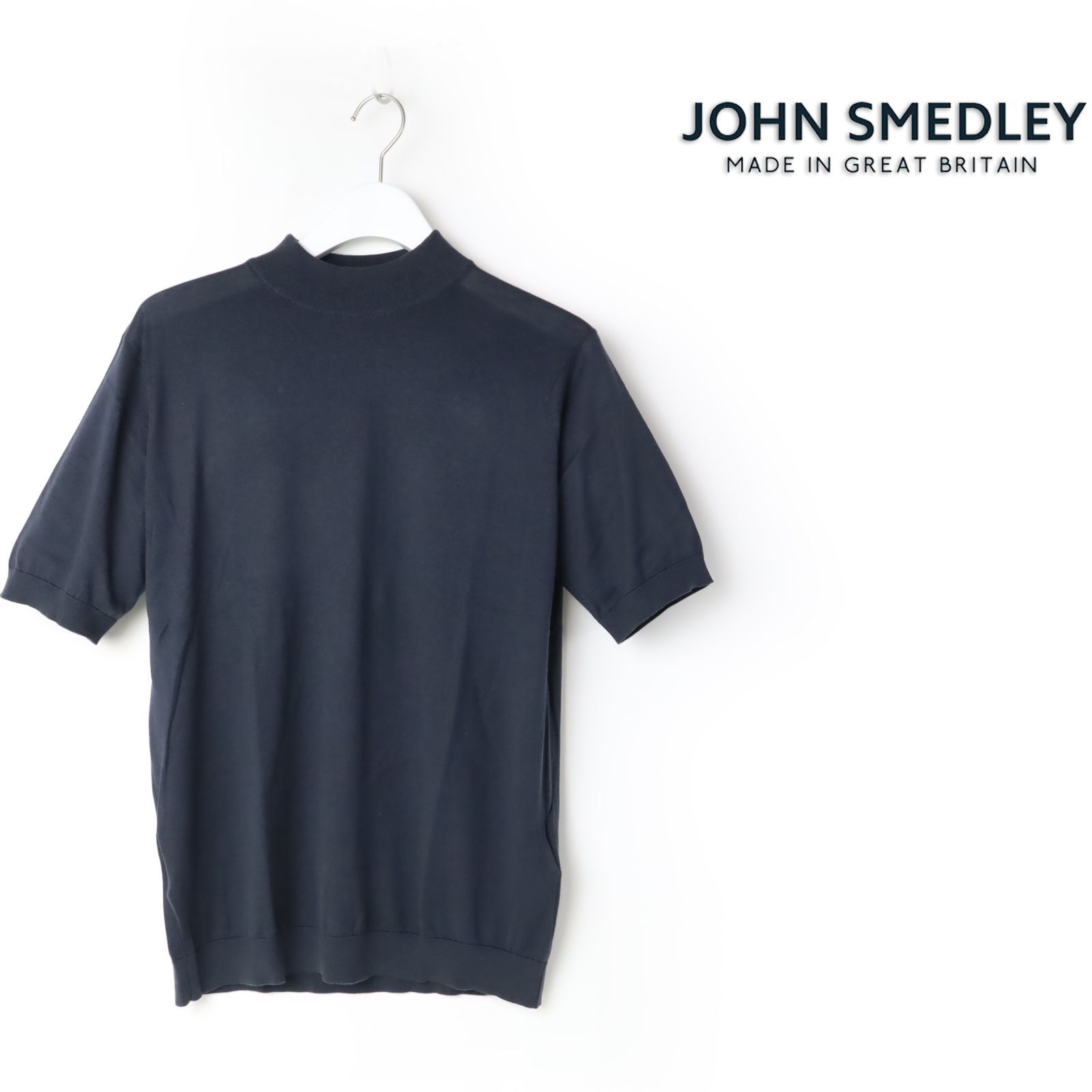 新品 JOHN SMEDLEY ジョンスメドレー ARBER 半袖 モックネック ニット 