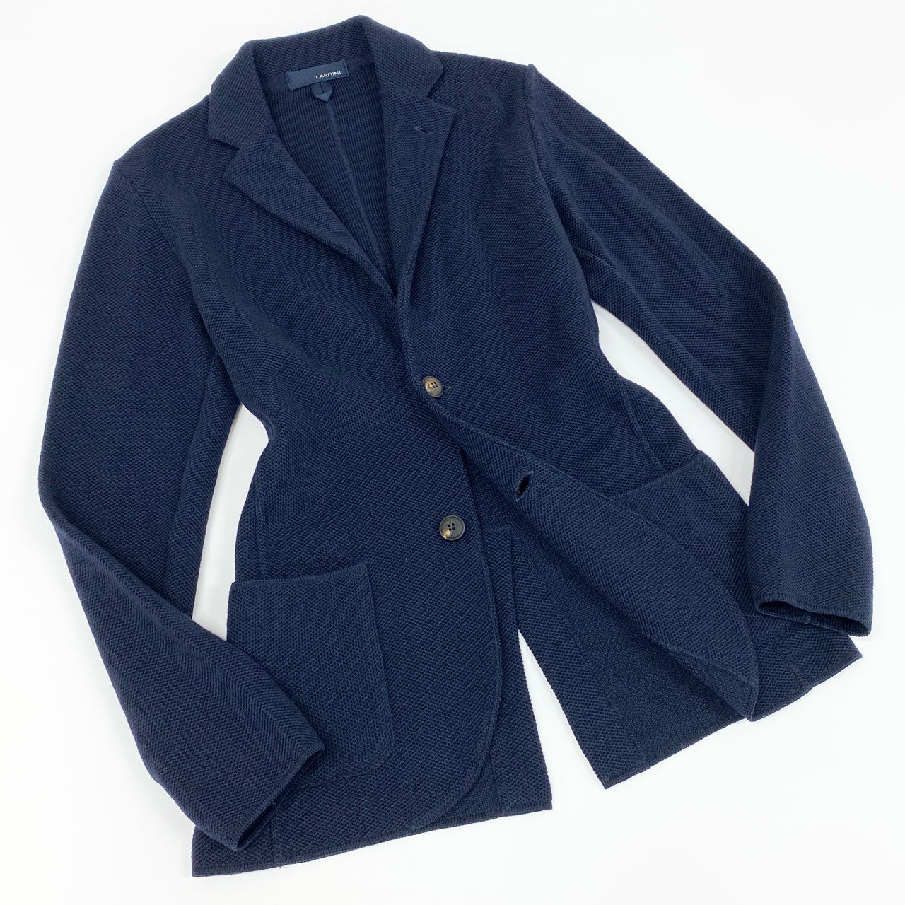 ラルディーニのニットジャケット ネイビー LARDINI（ラルディーニ