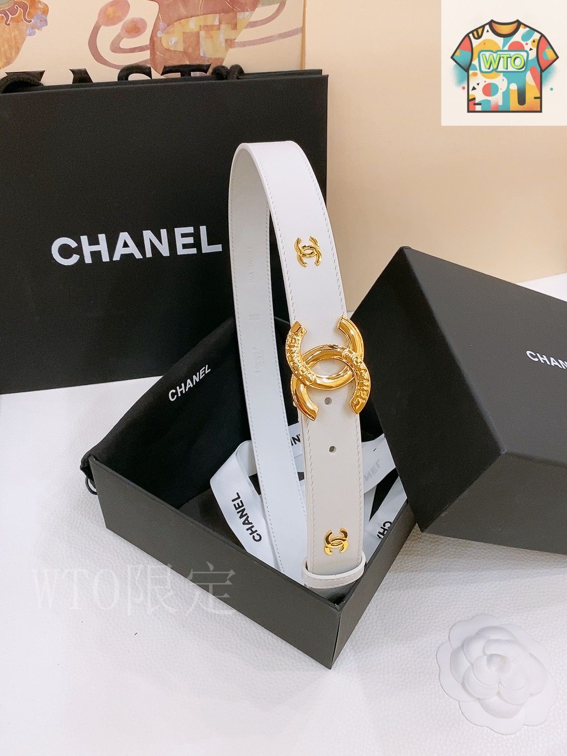 【R催3】CHANEL シャネル ベルト レア品 今日特価】Chanel シャネル レザーベルト-3 - メルカリ