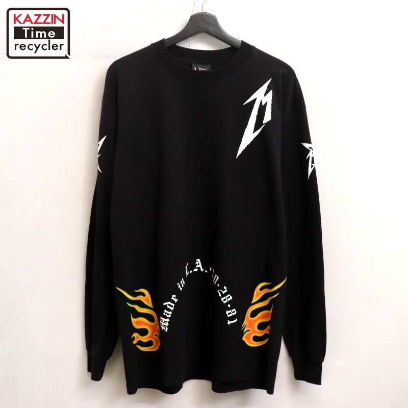 90s USA製 vintage giant メタリカ Metallica バンドT 15周年記念Tシャツ 長袖Ｔシャツ メンズ 表記XLサイズ
