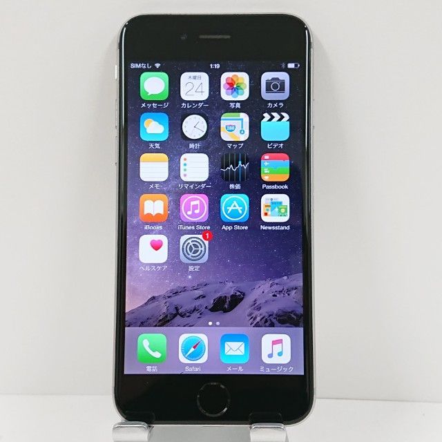 Apple iPhone 6 スペースグレー 本体・箱付き iPhone 6 Space Gray 64 GB SIMフリー