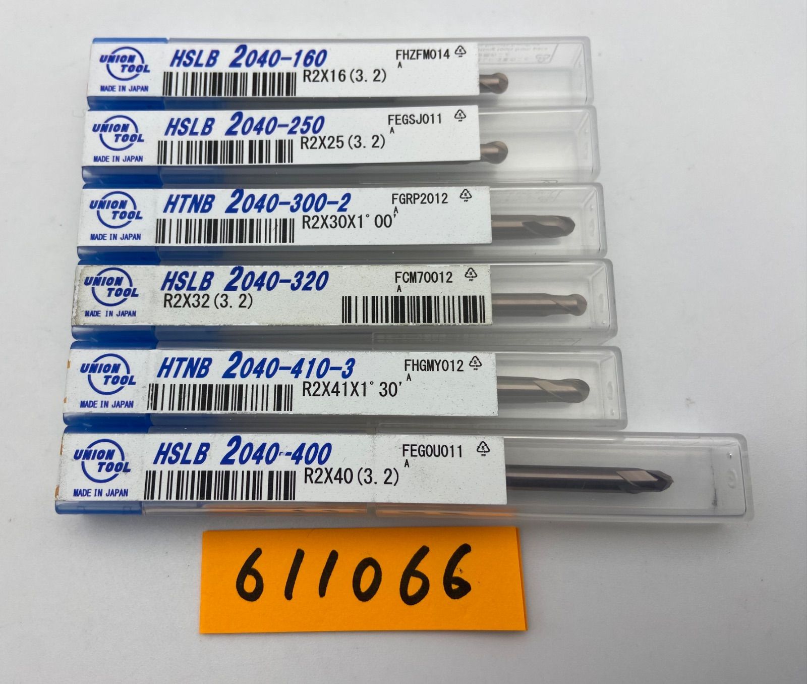 ユニオンツールUNION TOOL HSLB2040 HTNB2040 R2 6本セット