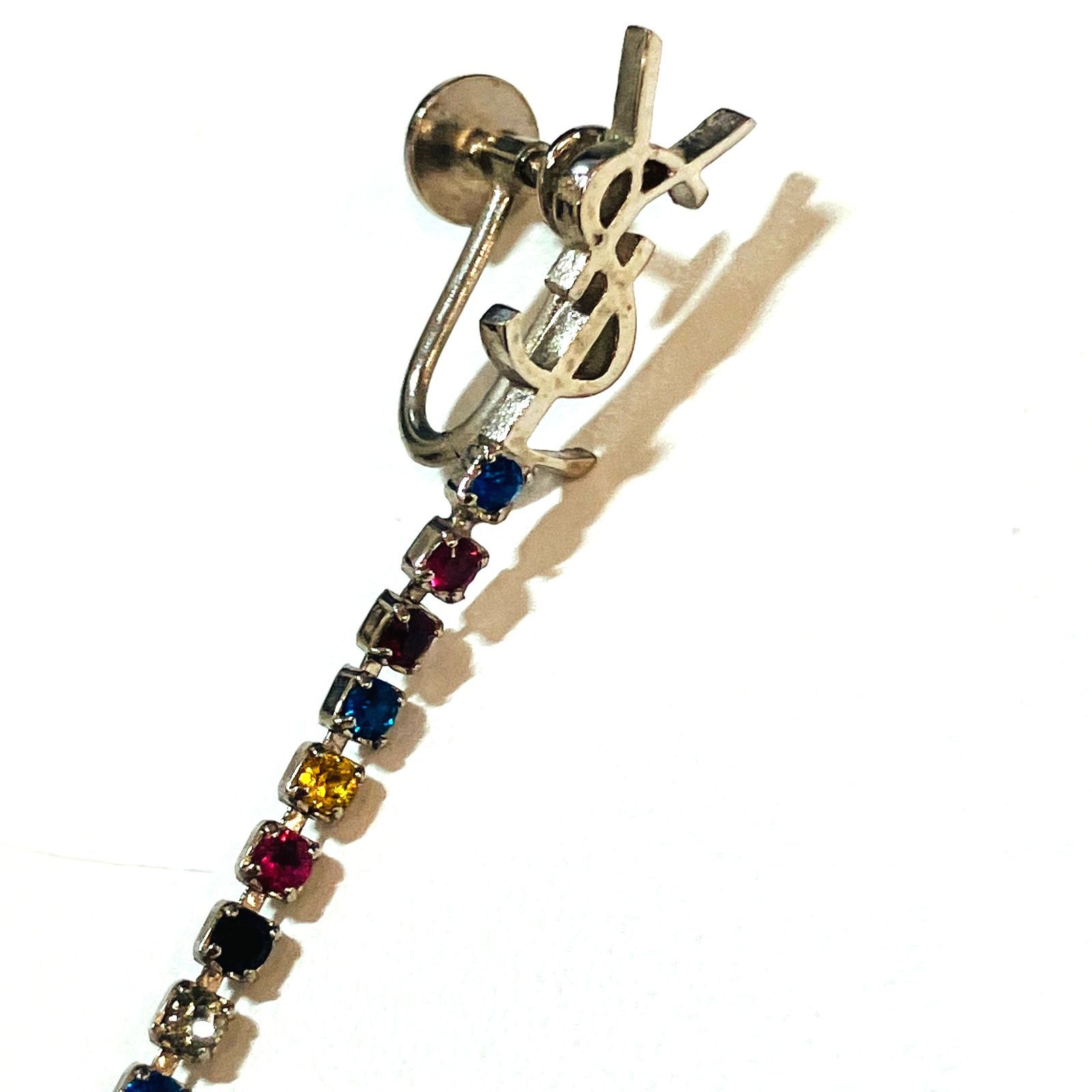 YVES SAINT LAURENT イヴ サンローラン ユニセックス ラインストーン 片耳イヤリング X2025 WWW_WOWDIGSITE_COM