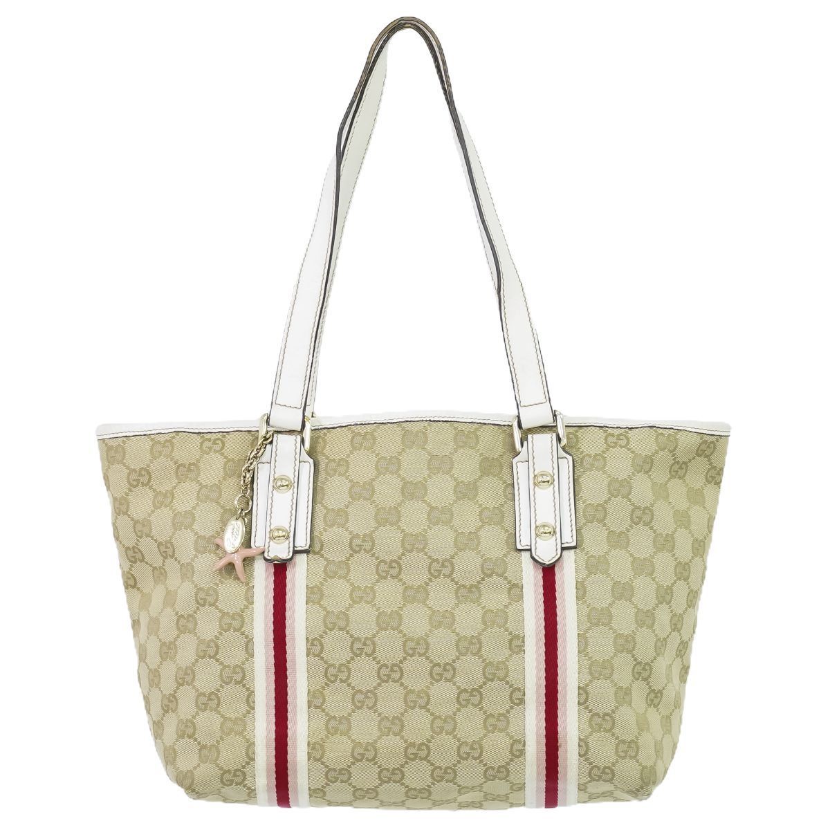 グッチ GUCCI シェリーライン GGキャンバス トートバッグ ハンドバッグ