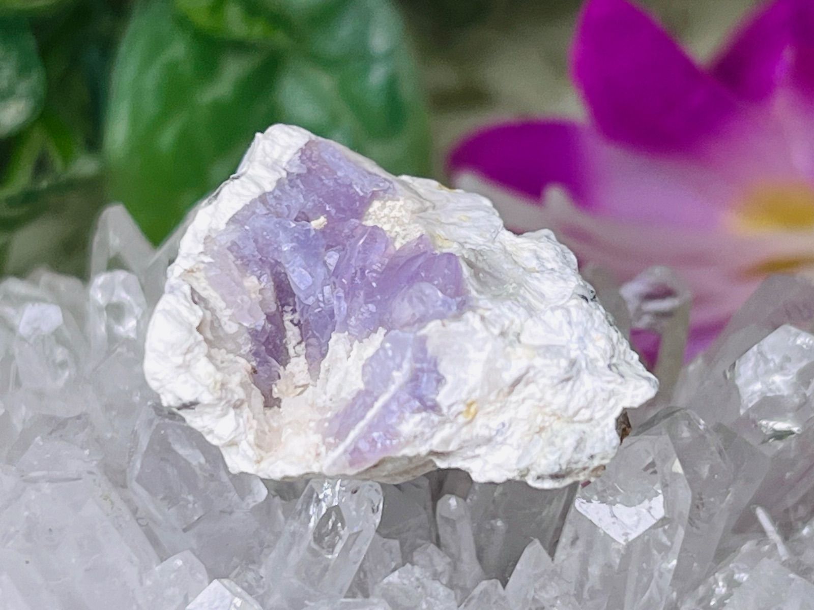 安眠の石✨ シェブロンアメジスト ケープ 紫水晶 握り石 タンブル 原石