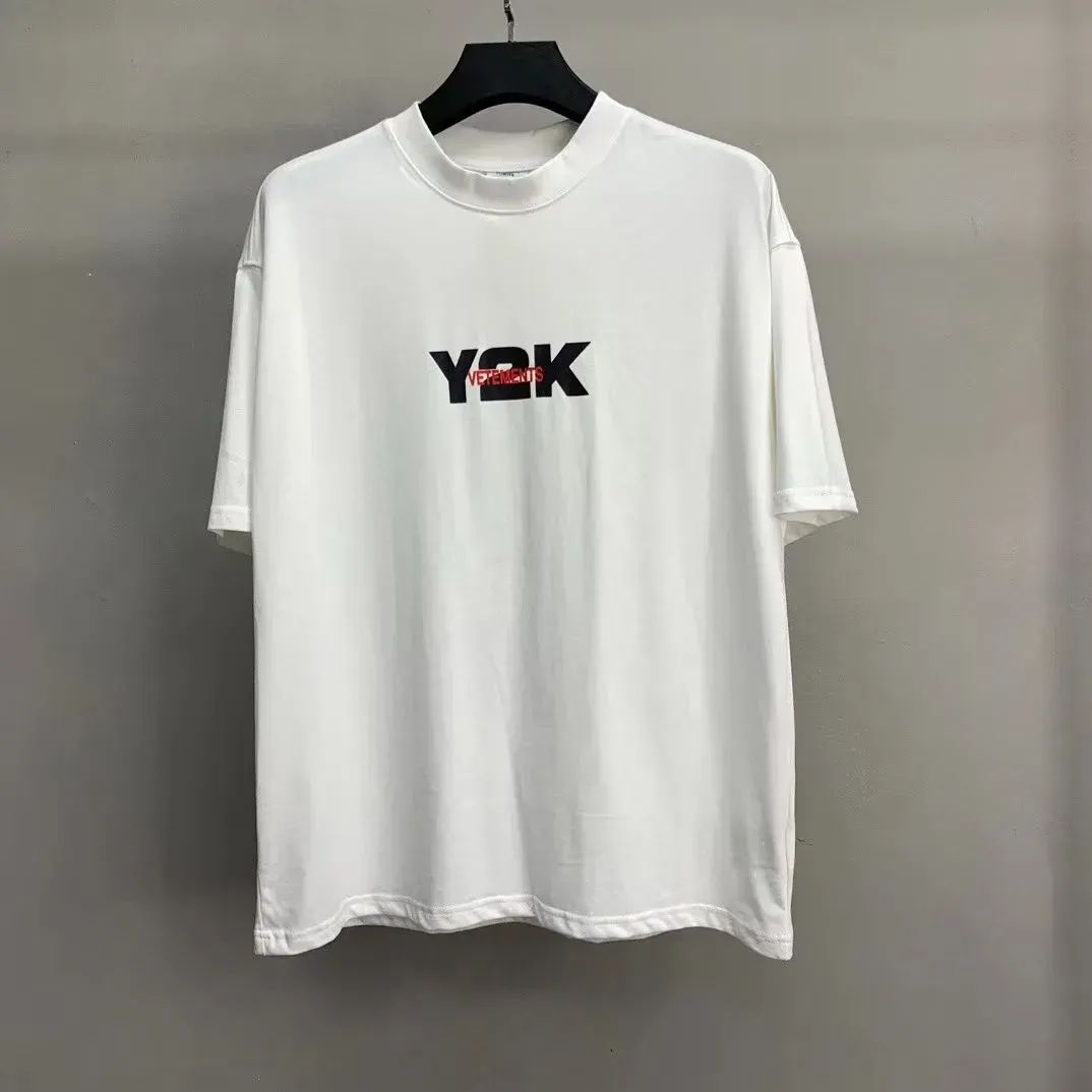 爽やかな♢VETEMENTSヴェトモン♢ホワイト Y2K 半袖クルーネックT 