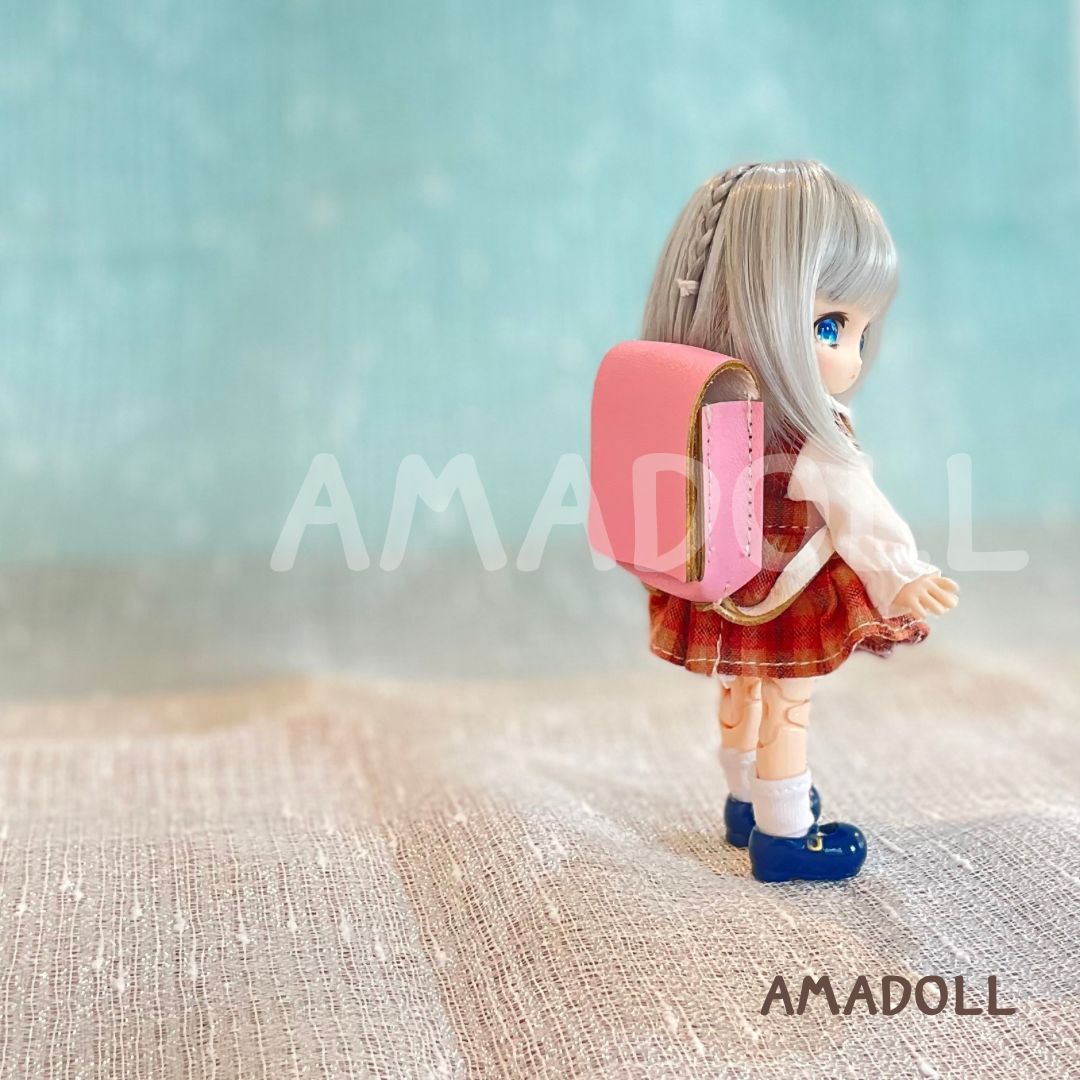 オビツ11 ねんどろいどどーる 服 ブラウス スカート ランドセル 鞄