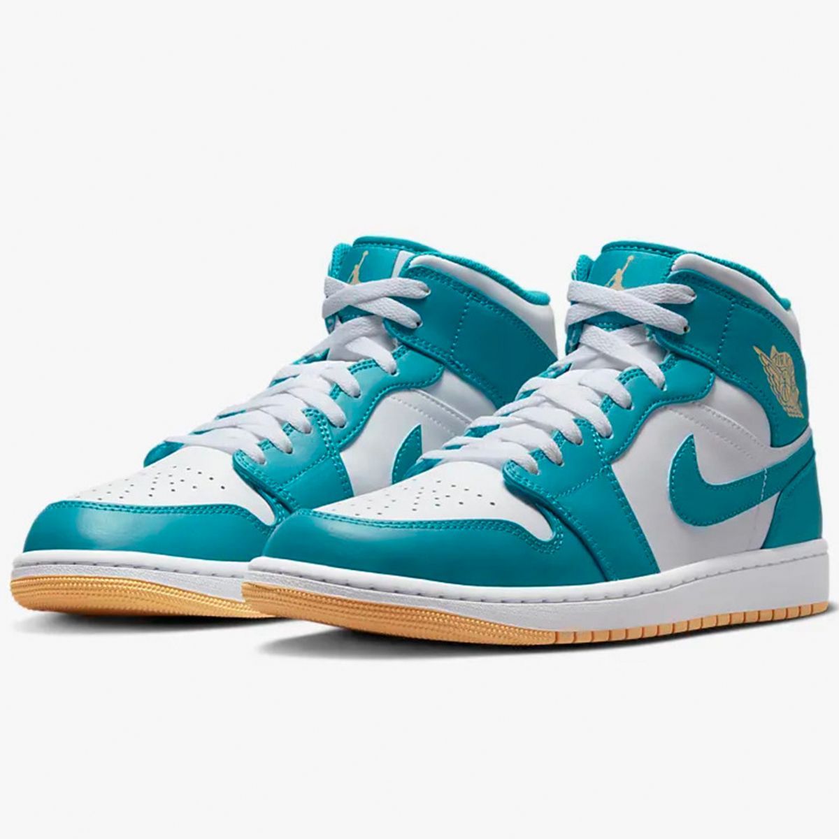 ナイキ] エア ジョーダン 1 ミッド [AIR JORDAN 1 MID] アクア