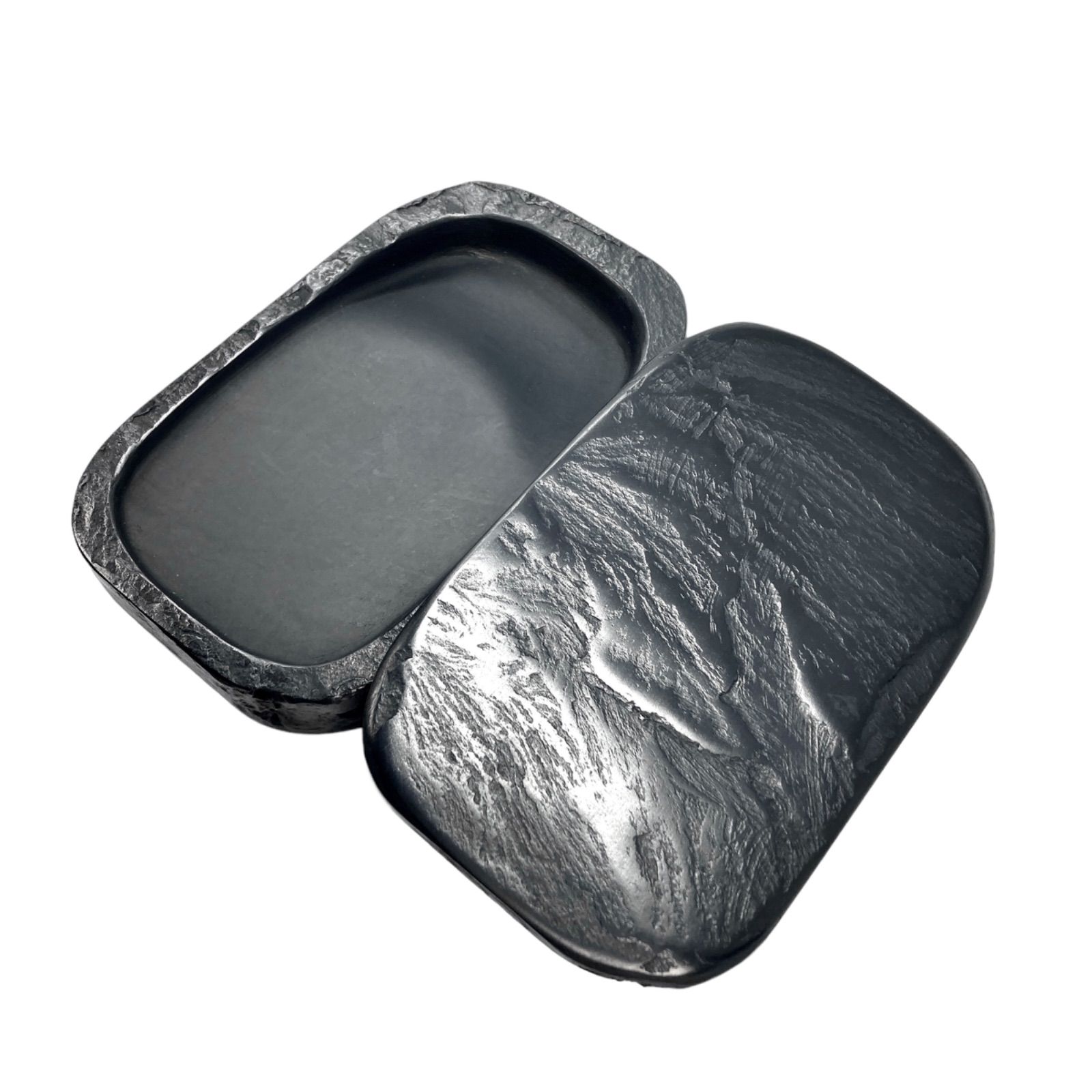 新品】国の名工 雨宮峯硯作 小四六蓋付硯No.1 - メルカリ