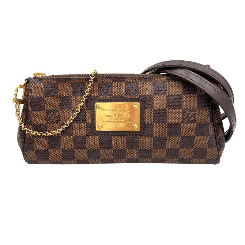 ルイ ヴィトン LOUIS VUITTON エヴァ N55213 ブラウン ダミエ キャンバス レディース ショルダーバッグ