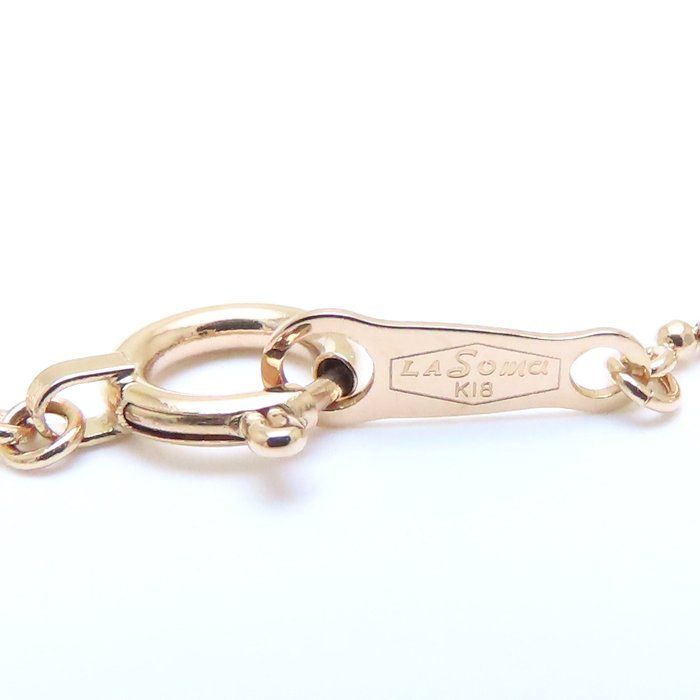 La Soma ラソウ ダイヤモンド クロス ブレスレット ダイヤモンド0.22ct  