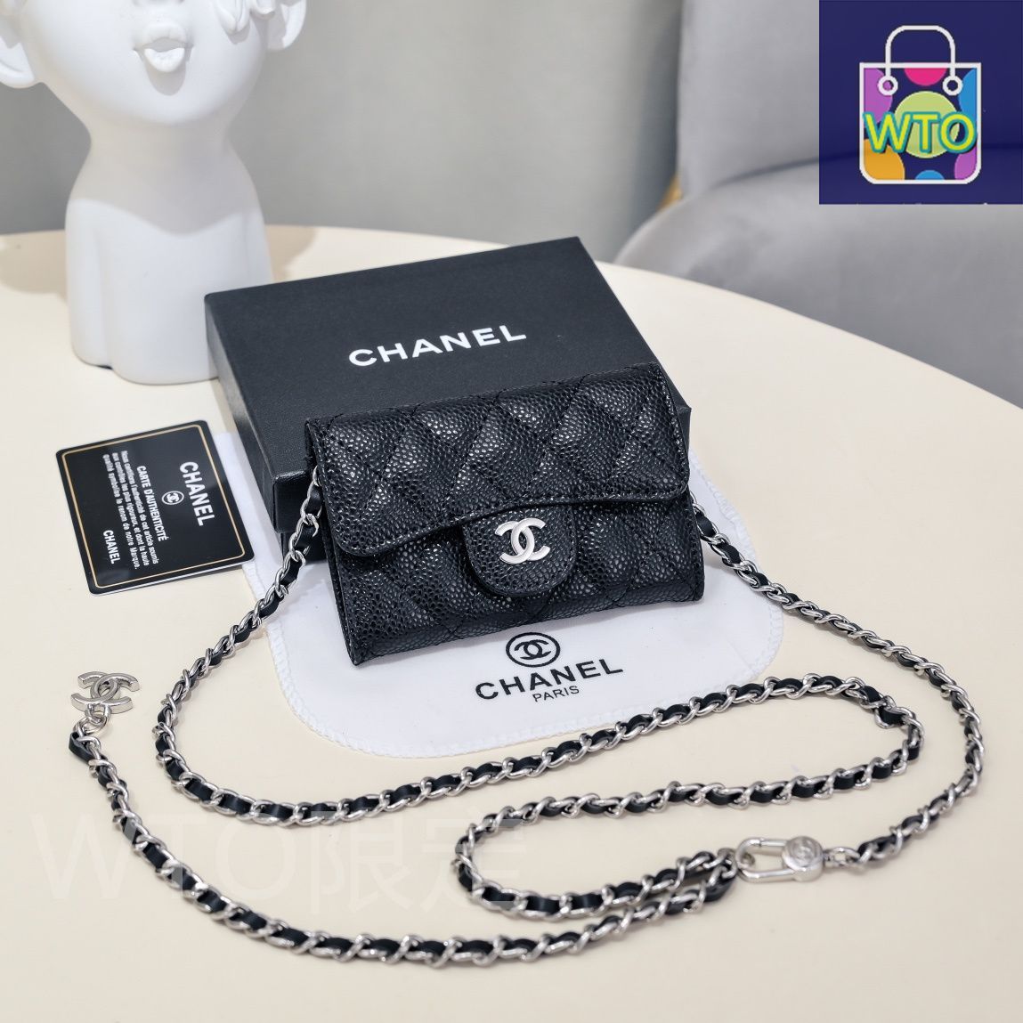 在庫あり♪すぐ届く【CHANEL】キャビアレザー コインケース CHANEL [正規ラッピング済] シャネル ジップ カードケース