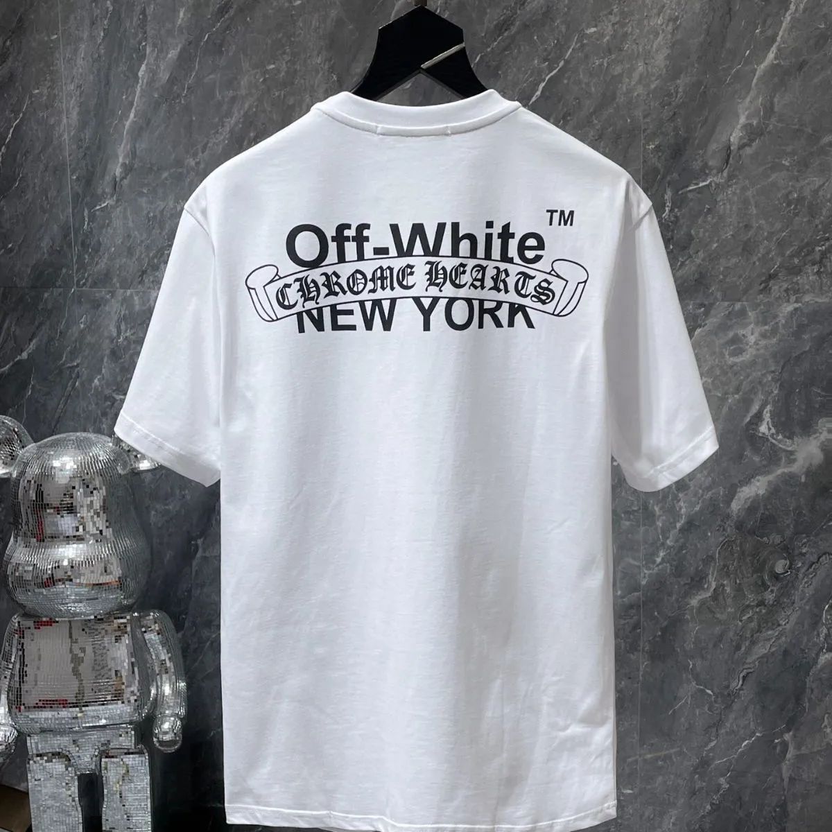 OFF-WHITE X Chrome Hearts オフホワイト クロムハーツ クロムハーツ Ｔシャツ 半袖 春 夏 秋 通気性 並行輸入品 トップス  プルオーバー メンズ レディース 男女兼用 カジュアル ストリートファッションお洒落S~XL CAT345 - メルカリ