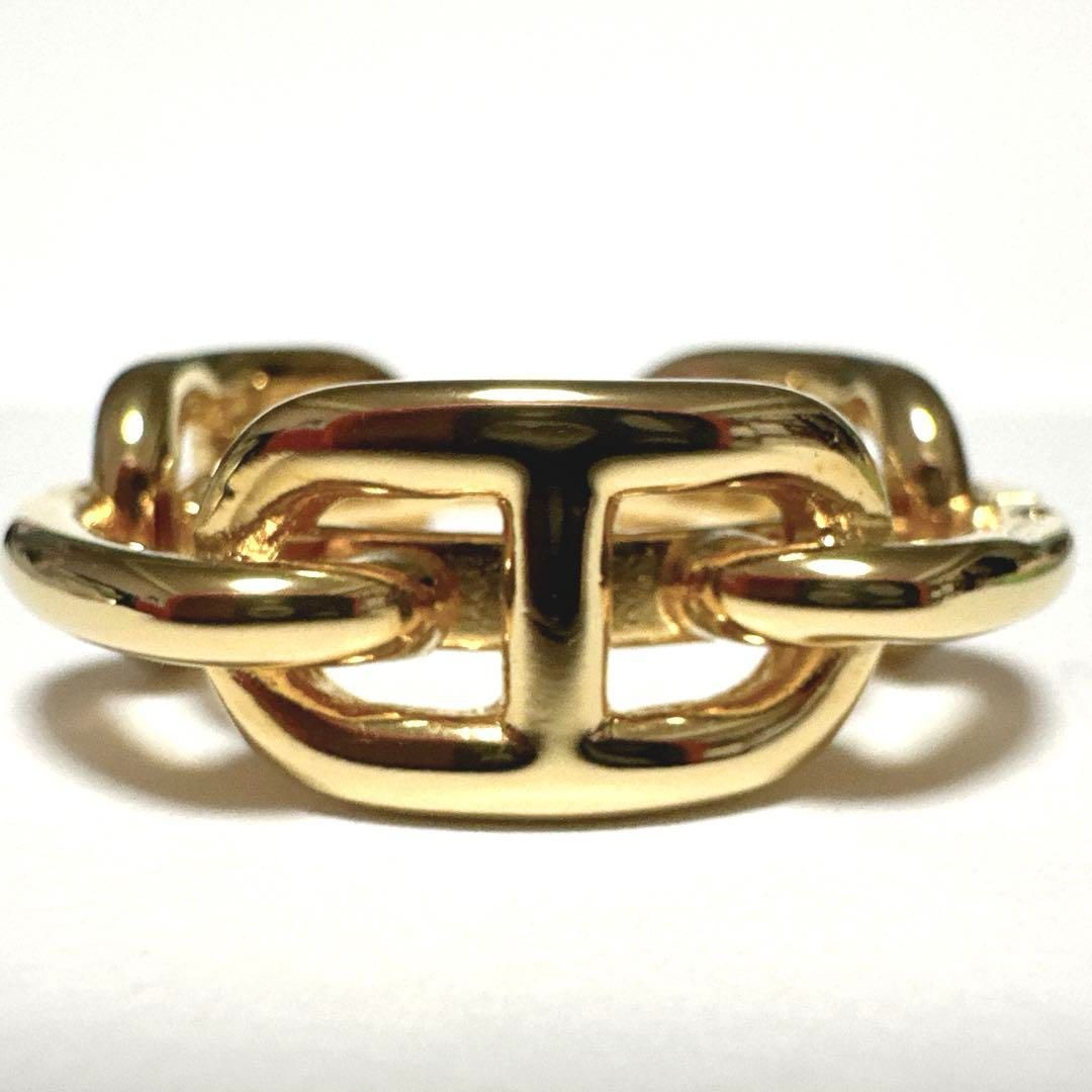 極美品 HERMES エルメス スカーフリング レガート シェーヌダンクル