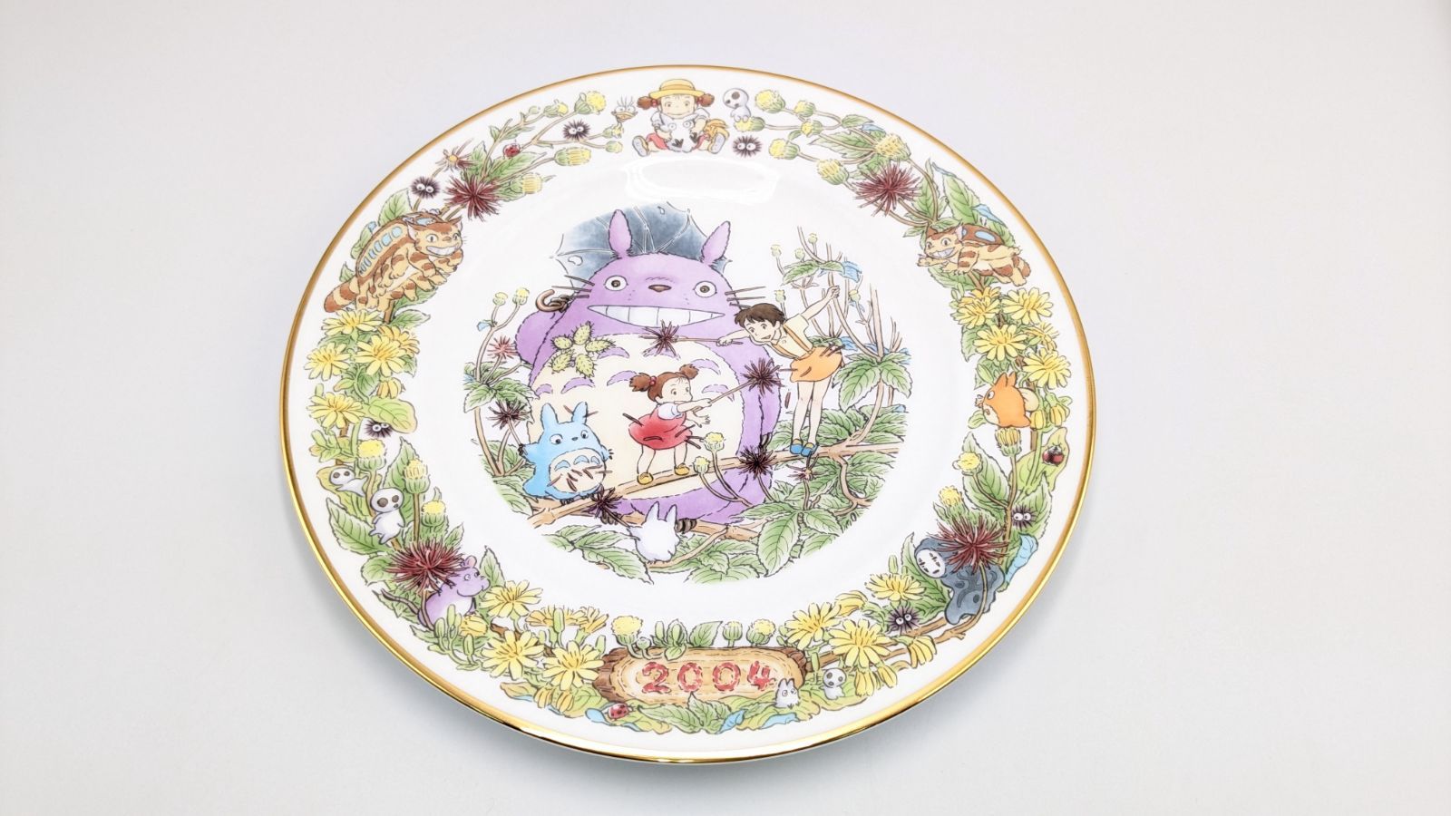 ノリタケ となりのトトロ　イヤープレート５枚セット（年別絵皿）　2000~03年 ノリタケ となりのトトロ イヤープレート5枚セット（年別絵皿） 2000