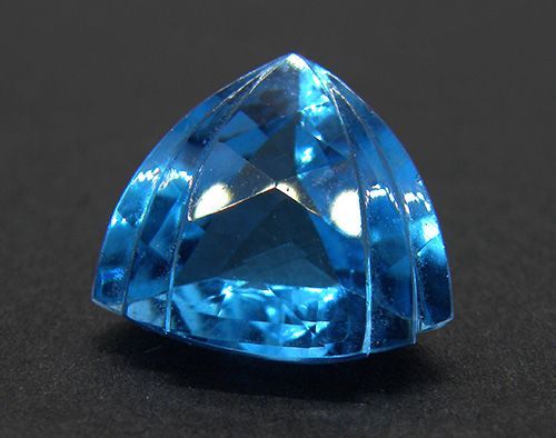 ポスト投函】 ブルートパーズ 11.124ct ルース 三角 ソーティングメモ