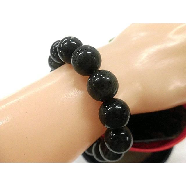 天然石 グリーンルチルクォーツブレスレット 内周18.8cm 240101773 アクセサリー