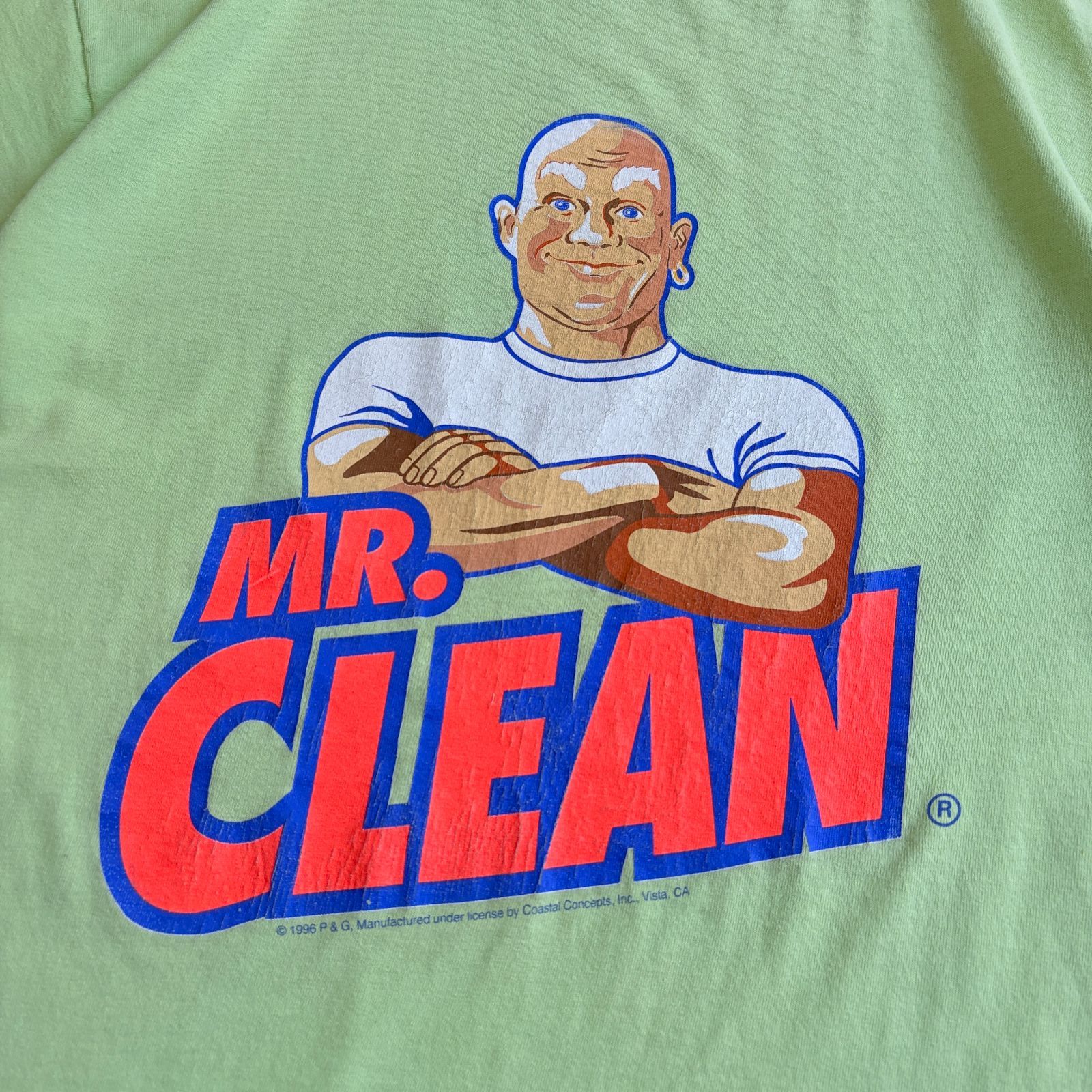 90s MR.CLEAN Logo Printed T-shirt ミスタークリーン