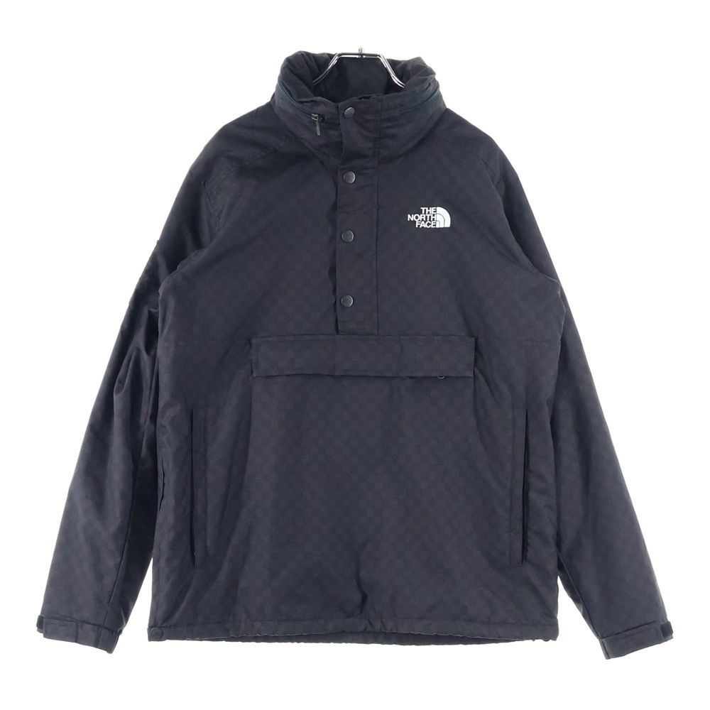 SUPREME シュプリーム 11SS ×THE NORTH FACE Checked Windbraker Pullover Jacket ザノースフェイス チェック柄 ウィンドブレイカー プルオーバージャケットNP01110 ブラック