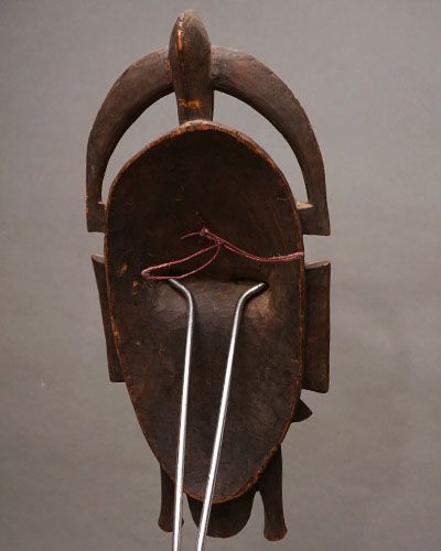 金属マスク　アフリカ　セヌホ族　呪術　秘境　神像　呪像 金属マスク アフリカ セヌホ族 呪術 秘境 神像 呪像