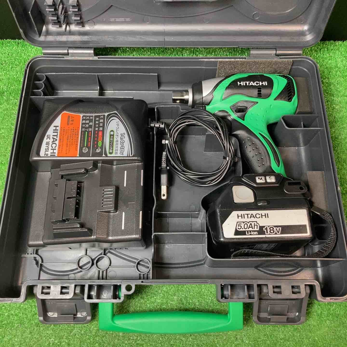 ハイコーキ HIKOKI 旧 日立工機 コードレスインパクトレンチ WR18DBDL 2LJCK L 5.0Ahバッテリー1個 岩槻店