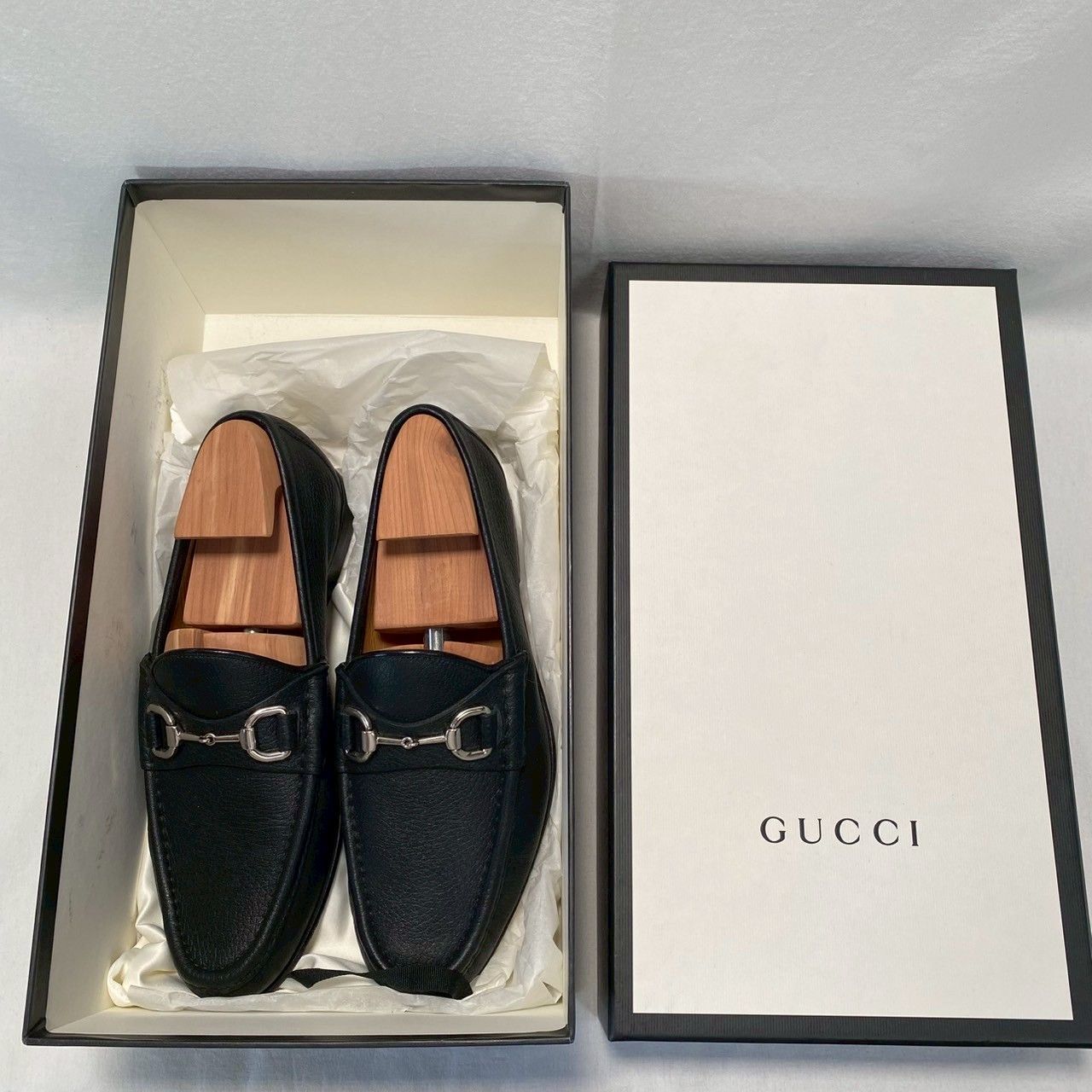美品・付属品完備】GUCCI/ビットローファー/黒レザー/5サイズ