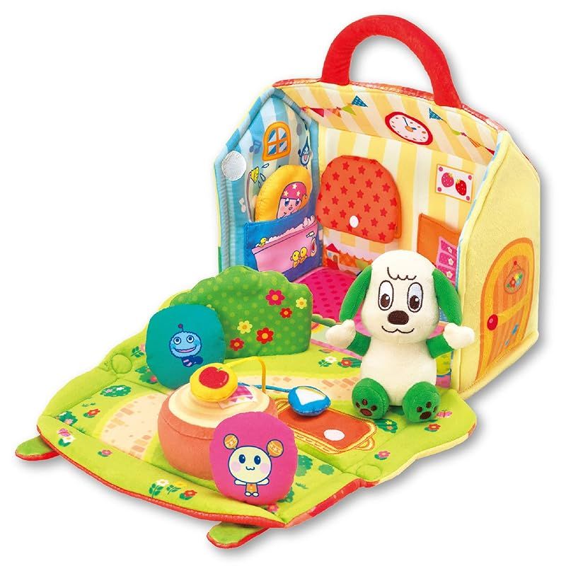 ジョイパレット JOYPALETTE ワンワンとうーたん ひろげてあそぼ! かくれんぼやわらかハウス W220mm×H240mm×D130mm ハウスを閉じた時 1