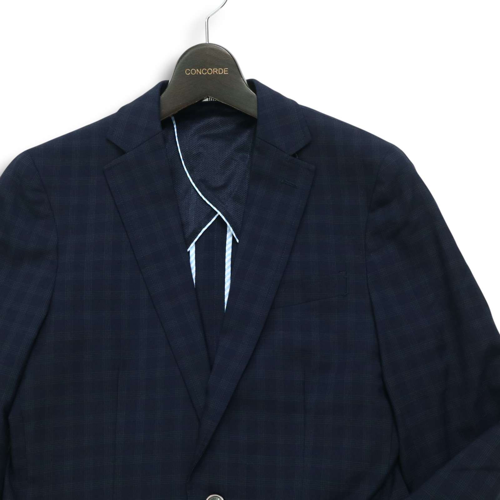 SUIT SELECT スーツセレクト 通年 背抜き☆ チェック柄 アンコン 