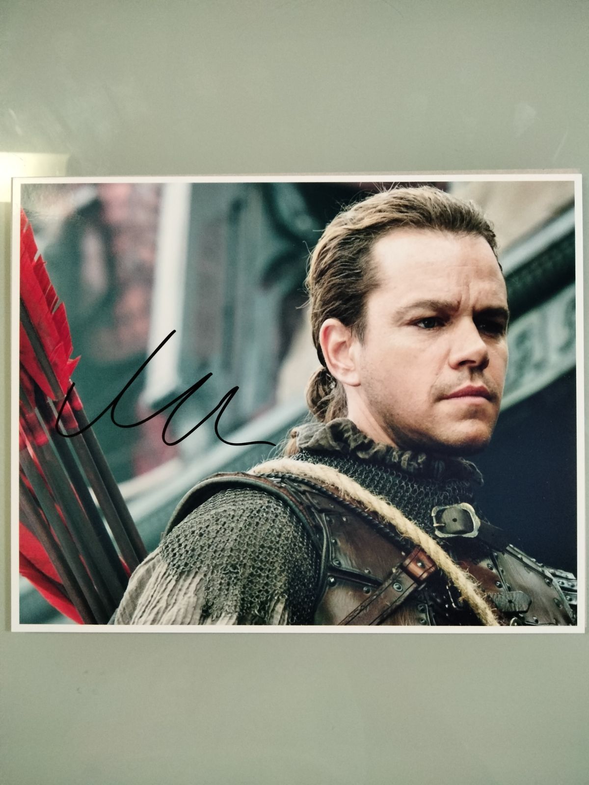 Matt Damon 直筆？サイン入り写真 COA付 Matt Damon 直筆？サイン入り