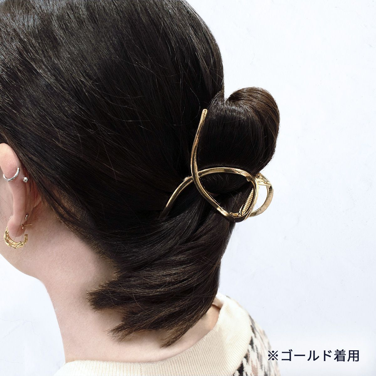 ヘアアクセ ヘアクリップ バンスクリップ リボン 輪っか ヘアアクセサリー ヘアー クリップ シンプル 大人っぽい カジュアル レディース  ヘアアクセサリー かわいい おしゃれ 大人可愛い 上品 お洒落 まとめ髪 レディース ヘアアクセ【mih-089】 メルカリ