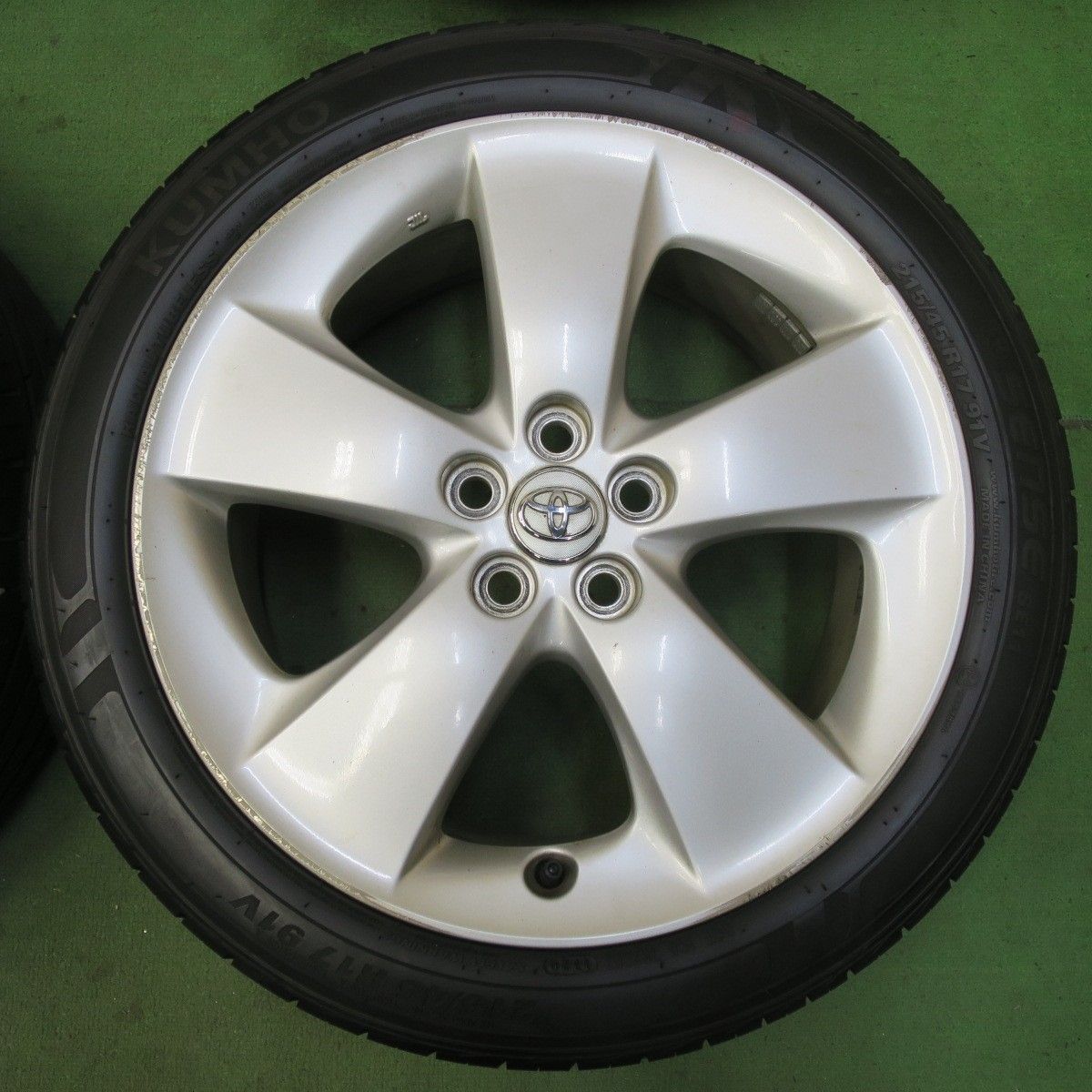 バリ溝 9.5分 トヨタ 30系 プリウス S G ツーリング 純正 215 45R17 クムホ ECO SENSE SE11 17インチ PCD100 5H 5092916イノ FFCRYSTALESIA_COM