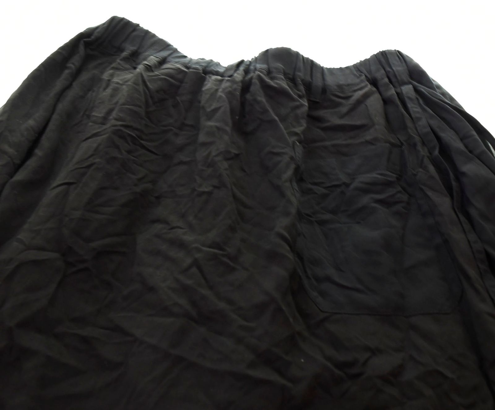 ヨージヤマモト yohji yamamoto 20AW プリントパンツ 黒 NN-P85-811 