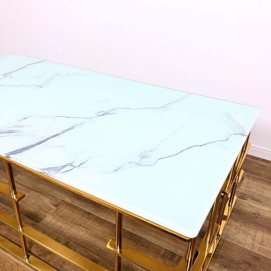 【KARE】ローマゴールド ロー/コーヒー テーブル 引取限定】KARE ローマゴールド ロー/コーヒー テーブル ゴールド