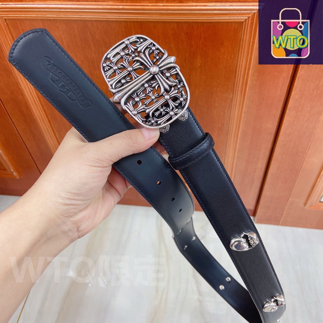 現行モデル RRL ディストレスト レザー ベルト ブラック 30