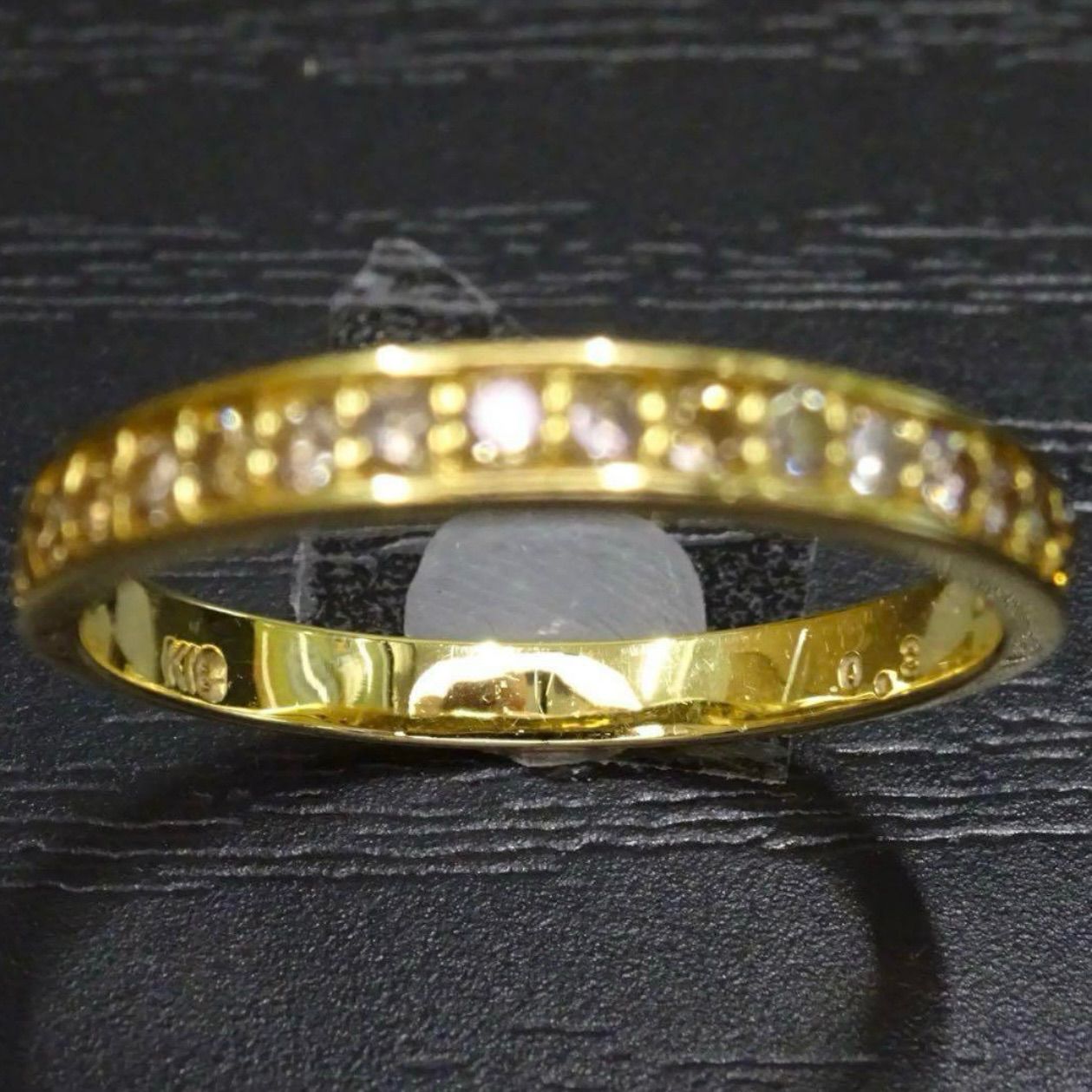 18金 K18 ゴールド GOLD 750 天然ダイヤモンド0.3ct ハーフエタニティ 