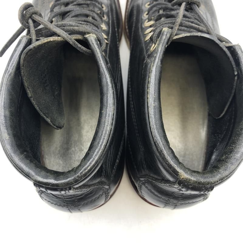  ブラックレザーモンキーブーツ 7 1 2 EE チペワ 17 ワークブーツ ブーツ 革靴