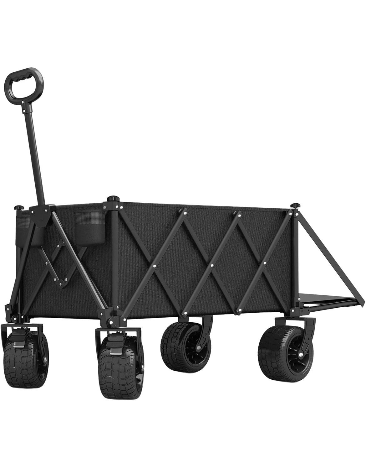 アウトドアワゴン 2025強化版 後部展開可 大容量210L 耐荷重200KG