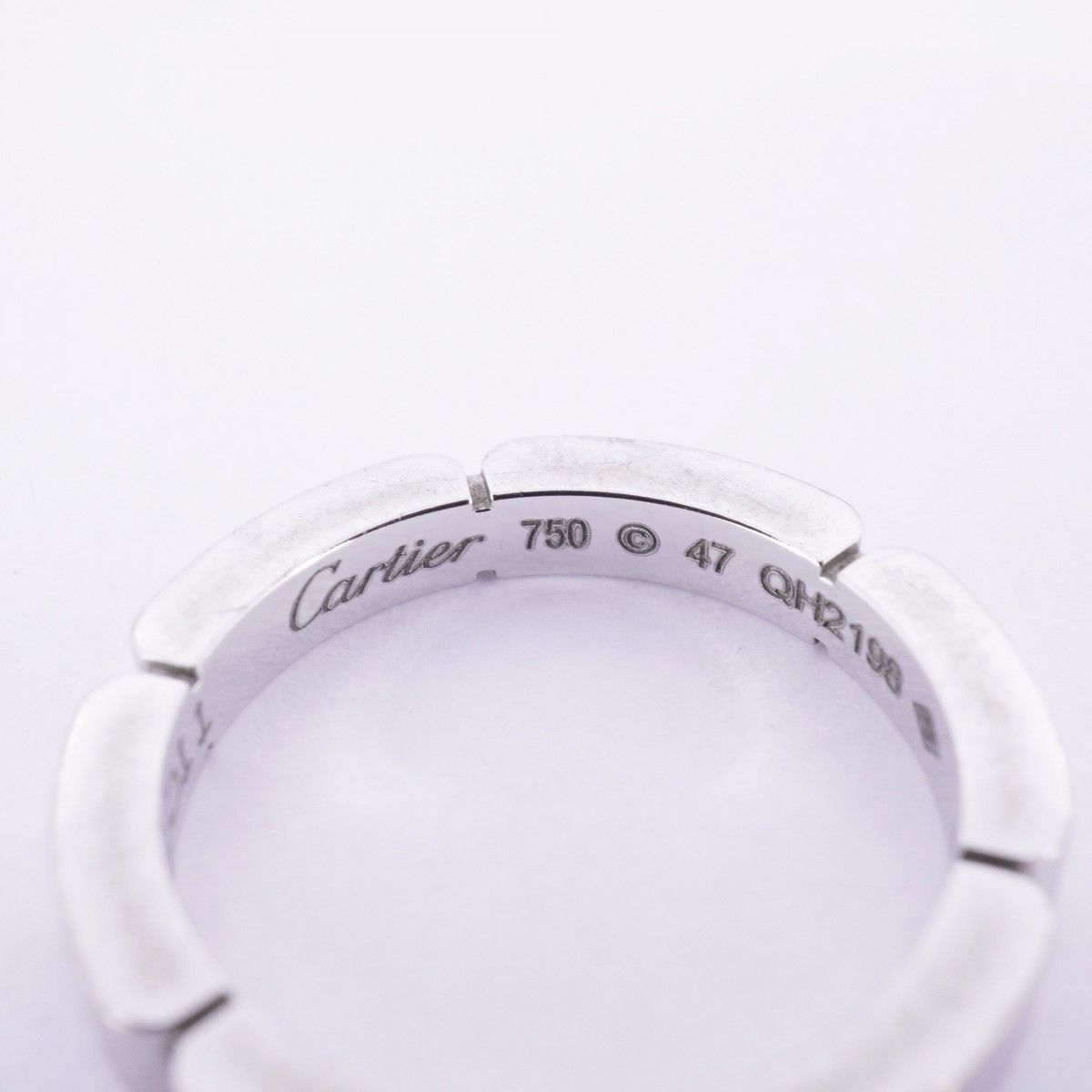 5jdb1024】カルティエ リング マイヨンパンテール 4PD K18WG ホワイト  