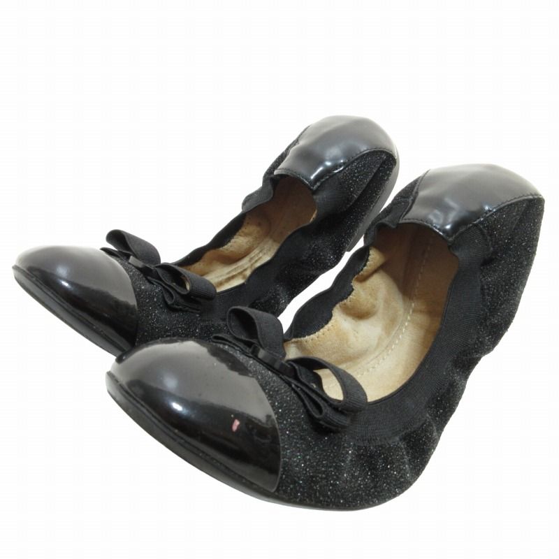 サルヴァトーレフェラガモ Salvatore Ferragamo エナメル ヴァラリボン