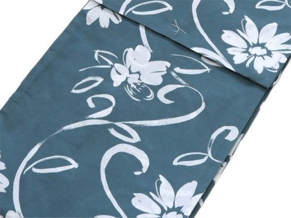 大人兵児帯【コットンフラワー】 大人兵児帯【グリーンリリアルプ