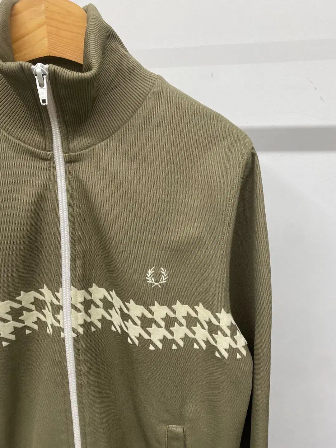ユニセックス FRED PERRY フレッドペリー 千鳥格子チェック トラック ジャージ ジャケット ジップアップ