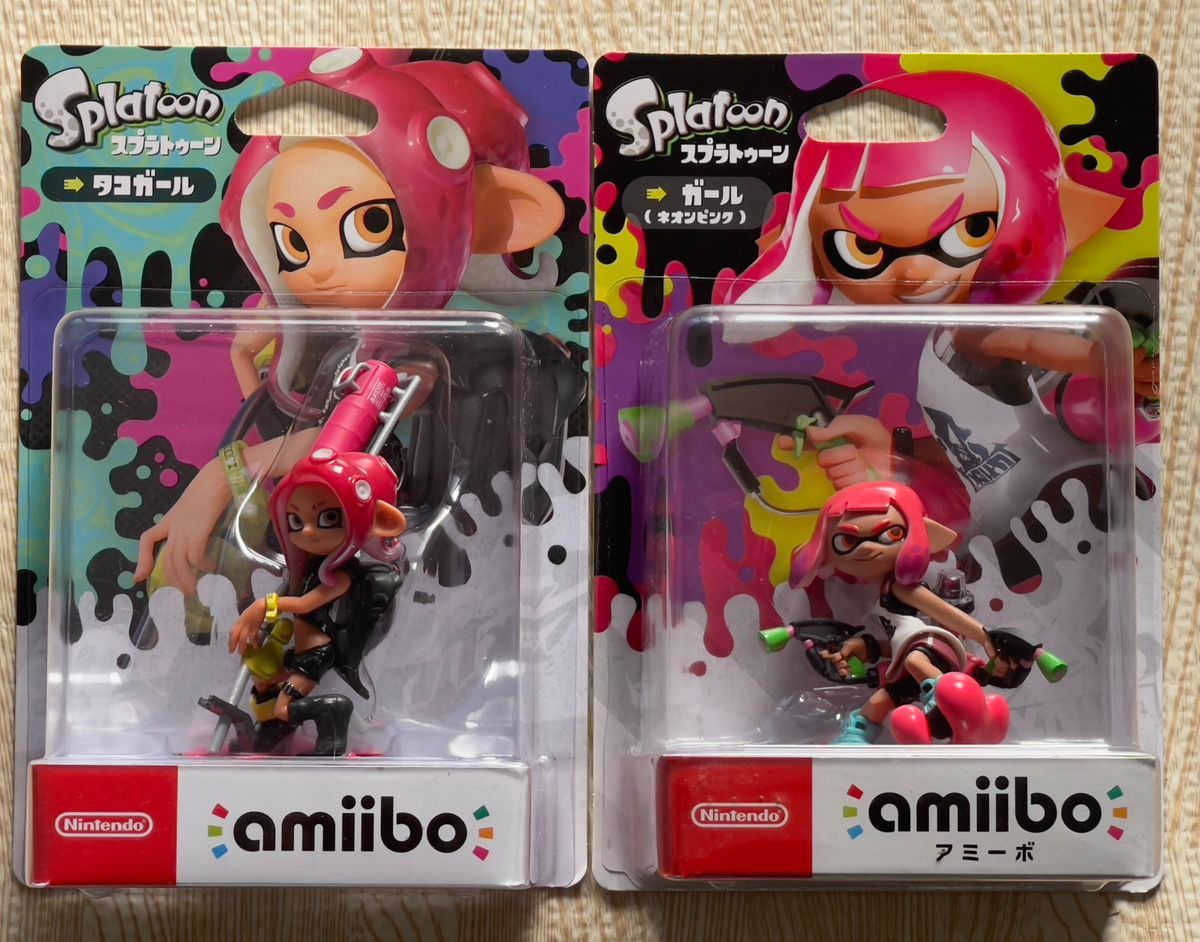 スプラトゥーン amiibo 制服ギア ヒメ ガール オレンジ ネオンピンク 