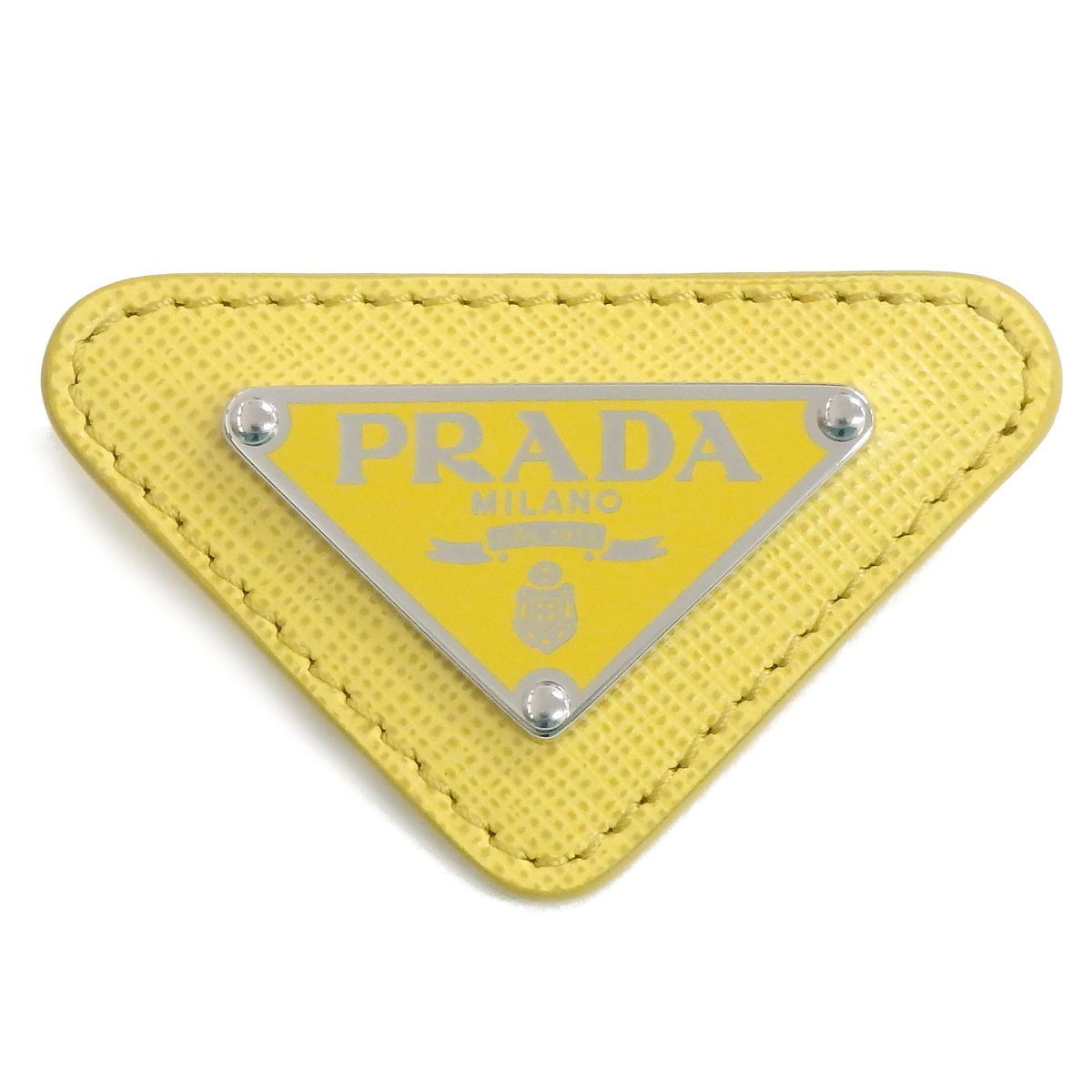 プラダ PRADA トライアングル ロゴ ブローチ ピンブローチ