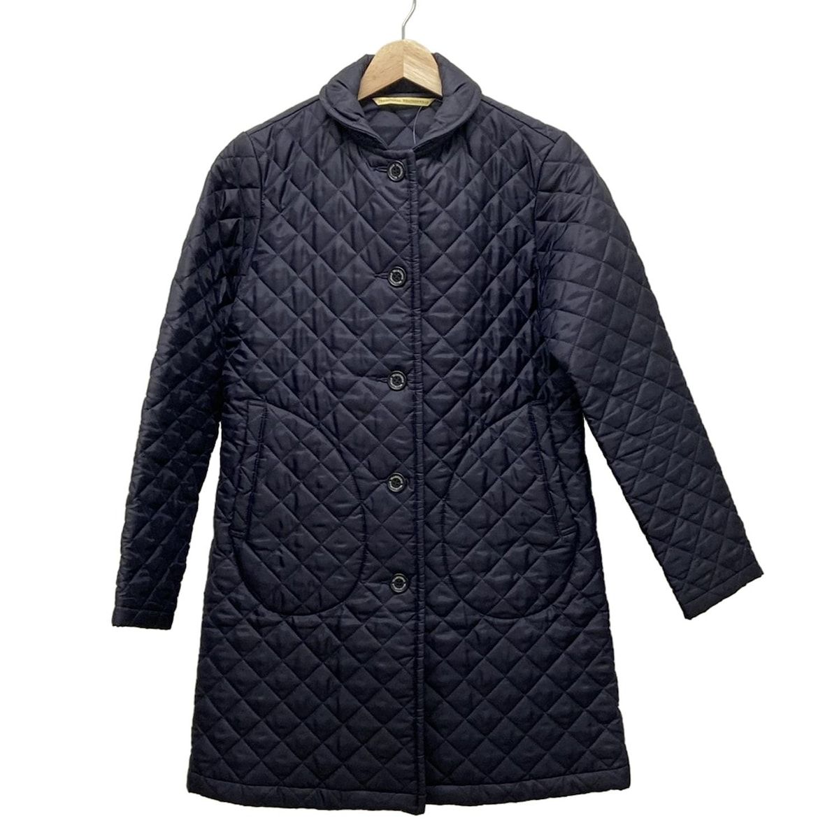 トラディショナルウェザーウェア コート サイズ34 M レディース - ダークネイビー 長袖|キルティング|中綿|秋|冬