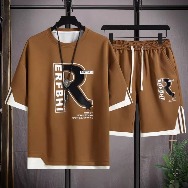 3色 セットアップ 半袖 Tシャツ ショートパンツ アイスシルク 4 3色 セットアップ 半袖 Tシャツ ショートパンツ アイスシルク 4